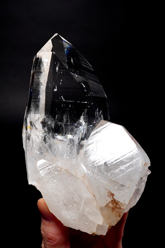 Tantric Twin Peñas Blancas Lemurian Quartz Crystal Collector Specimen (lot: CO-279) 732g