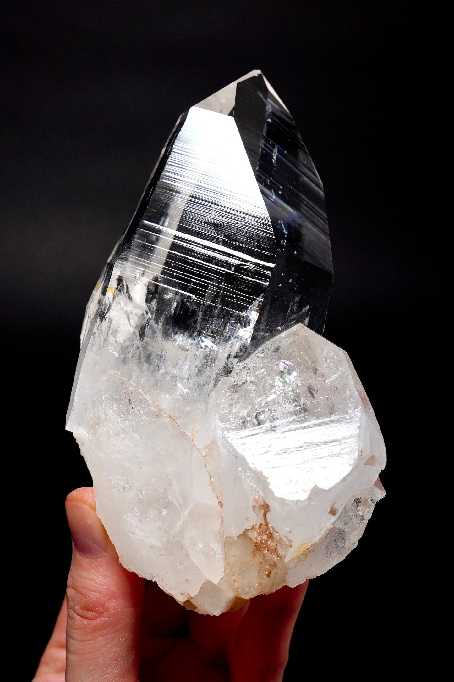 Tantric Twin Peñas Blancas Lemurian Quartz Crystal Collector Specimen (lot: CO-279) 732g