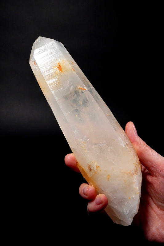 Golden Healer DNA Blue Smoke Lemurian Quartz Sword of Light (lot: CO-272) 765g