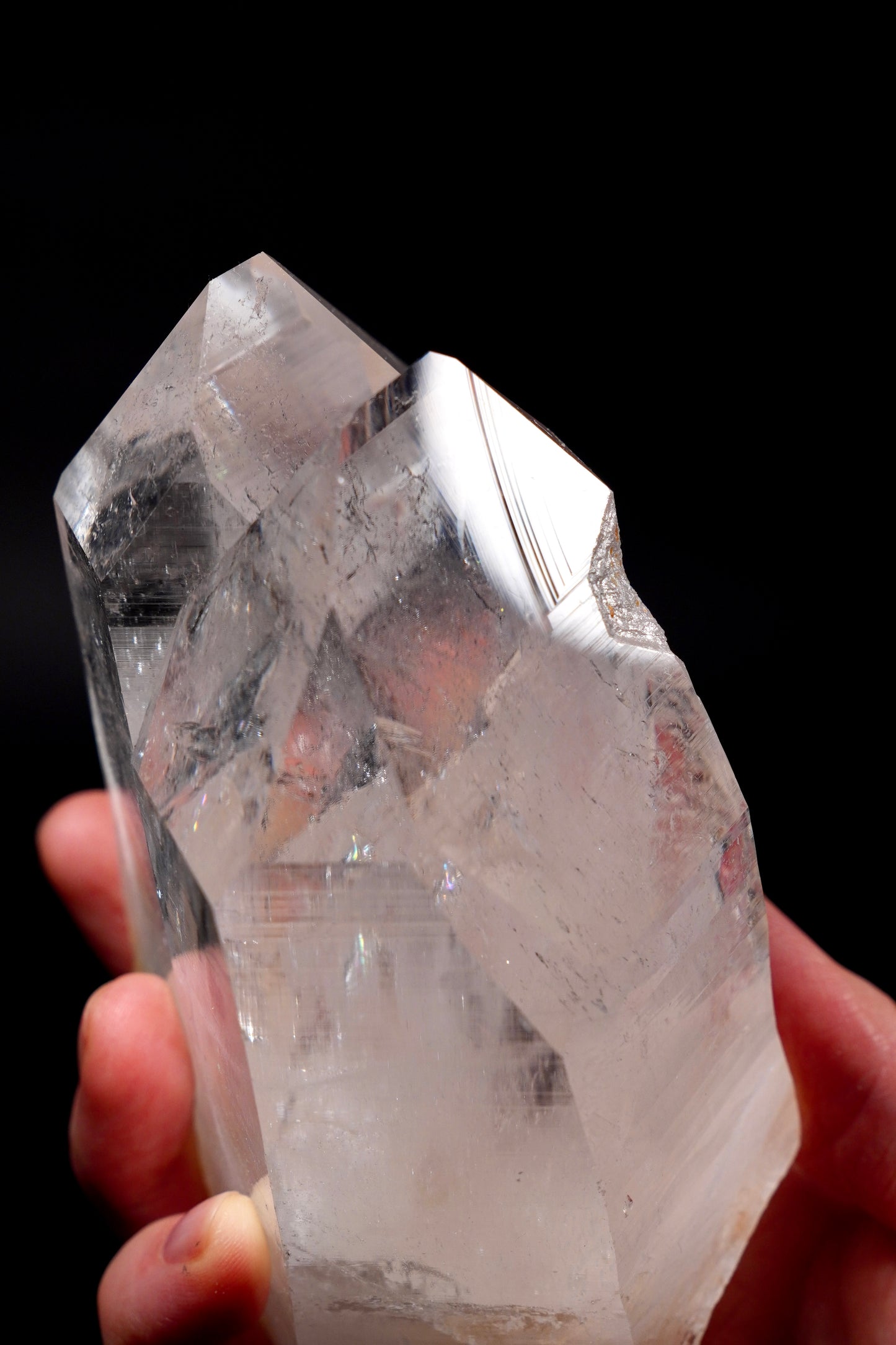 Tantric Twin, Chisel terminated and with a Time Link Window Collector Specimen (lot: CO-283) 651g