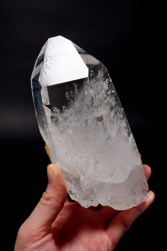 Fire and Ice Peñas Blancas Lemurian Quartz full of rainbows Collector Specimen (lot: CO-277) 942g