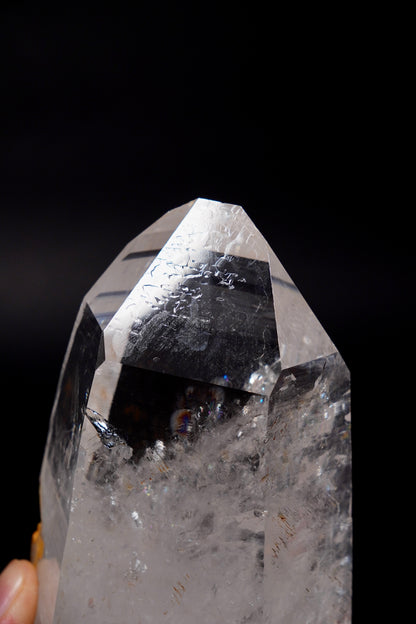 火と氷のペニャス・ブランカス　虹がいっぱいのレムリアンクォーツ　コレクター標本（ロット：CO-277）942g