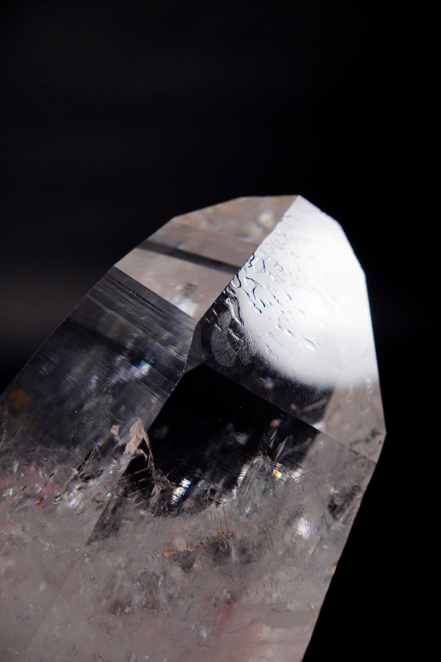 Fire and Ice Peñas Blancas Lemurian Quartz full of rainbows Collector Specimen (lot: CO-277) 942g