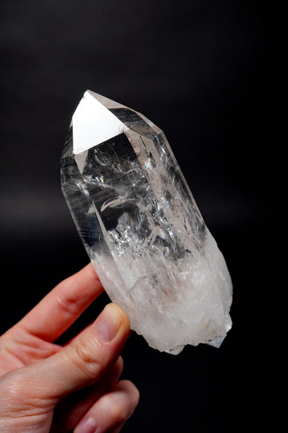 Astonishing double terminated Elestial Lemurian Quartz Crystal Collector Specimen (lot: CO-293) 419g x1