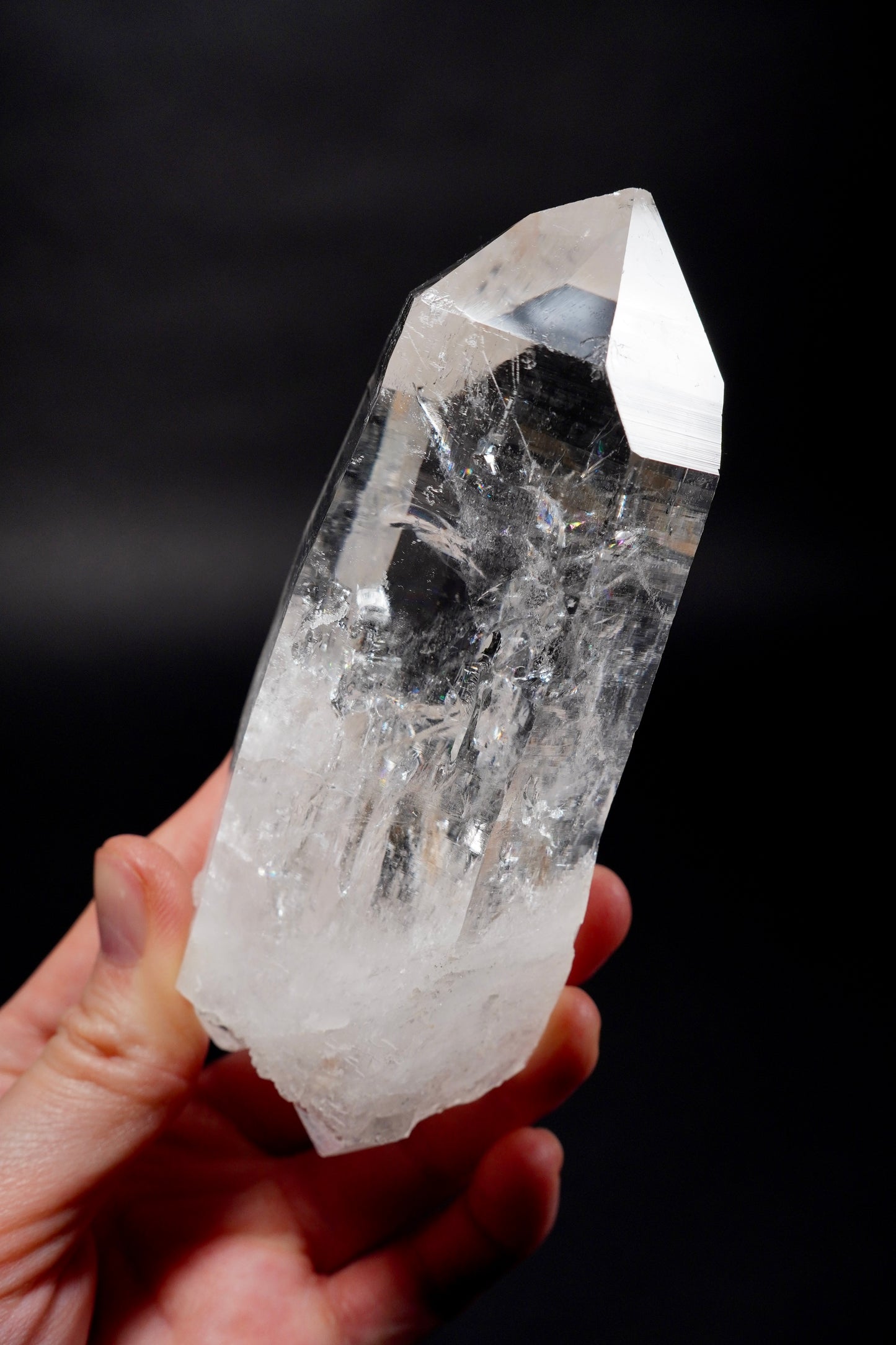 Astonishing double terminated Elestial Lemurian Quartz Crystal Collector Specimen (lot: CO-293) 419g