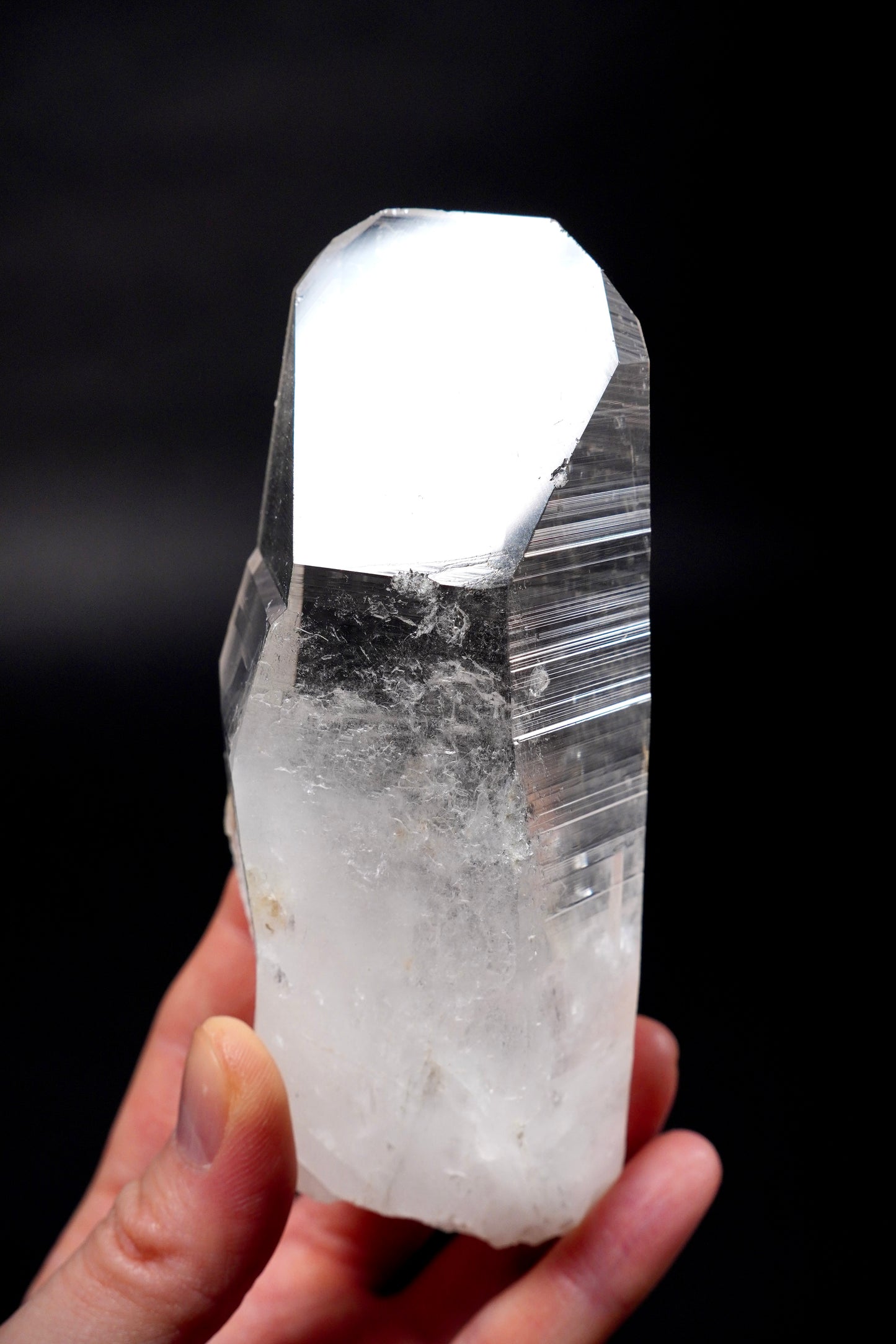 8 sided Chisel Peñas Blancas Lemurian Quartz Crystal Collector Specimen (lot: CO-284) 463g
