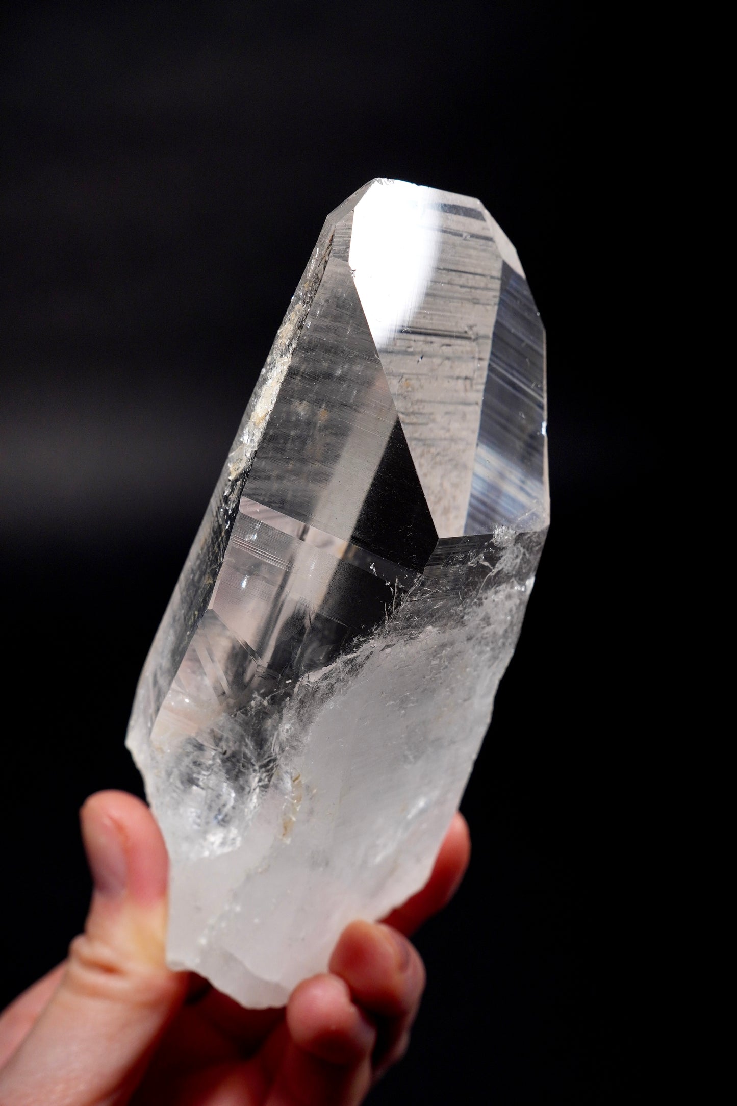 8 sided Chisel Peñas Blancas Lemurian Quartz Crystal Collector Specimen (lot: CO-284) 463g