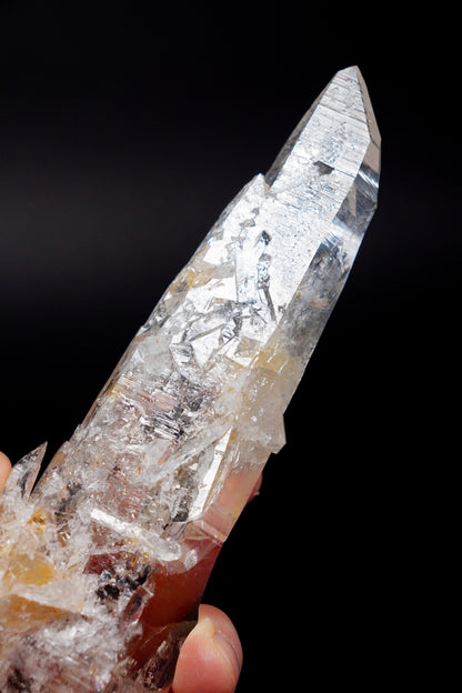 Fire and Ice Golden Healer Sword of Light Lemurian Quartz Crystal Collector specimen (lot: CO-294) 266g x1