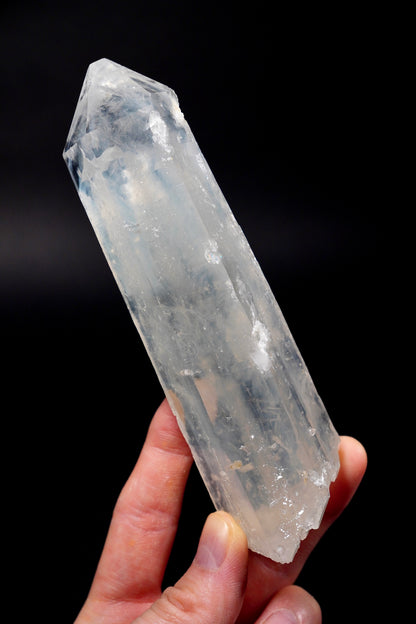 Blue Feather Elestial Lemurian Quartz Sword of Light Collector Specimen (lot: CO-292) 336g x1