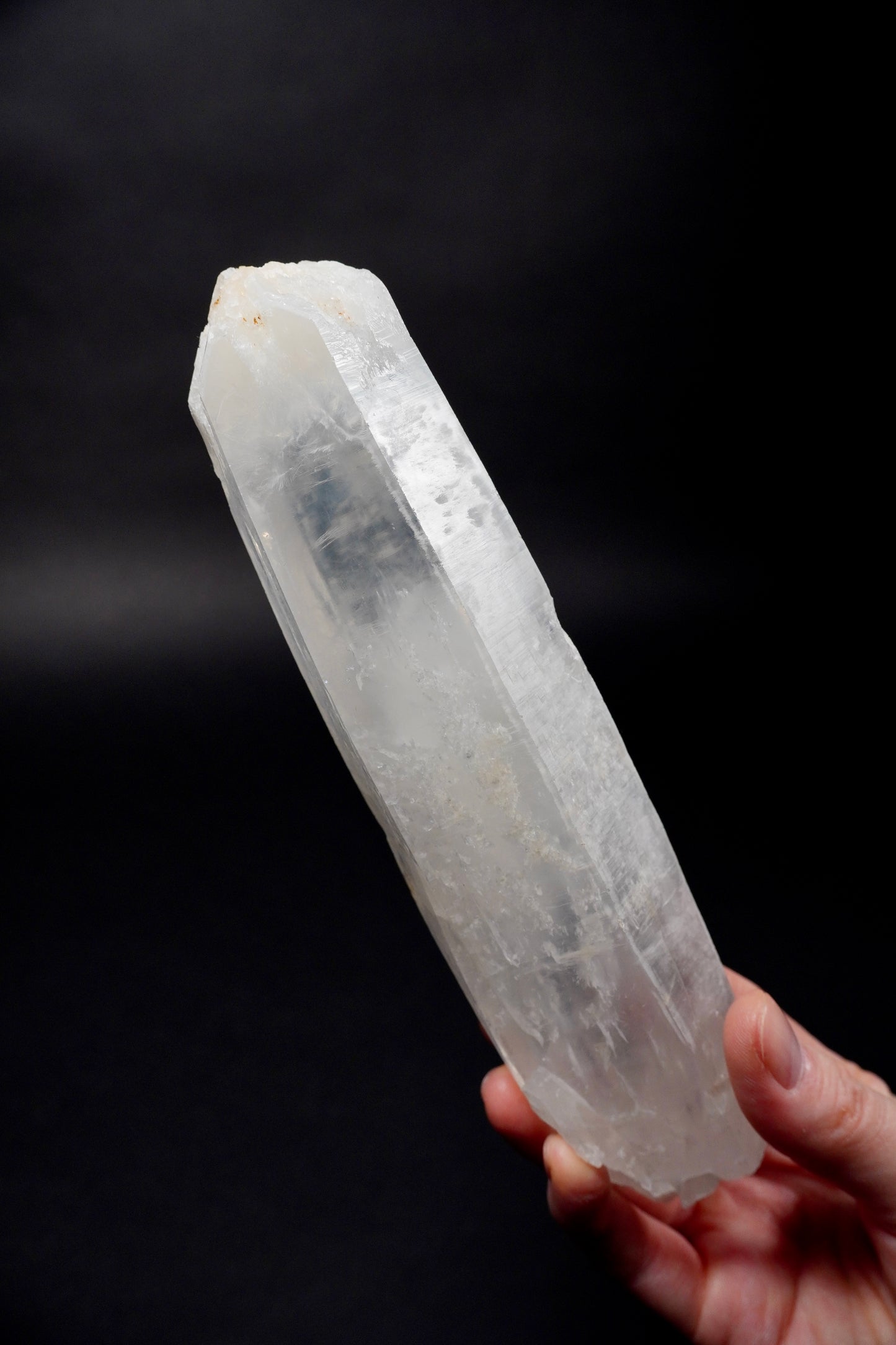 Elestial Crown Blue Smoke Lemurian Quartz Sword of Light with DNA Codings Collector Specimen (lot: CO-291) 500g