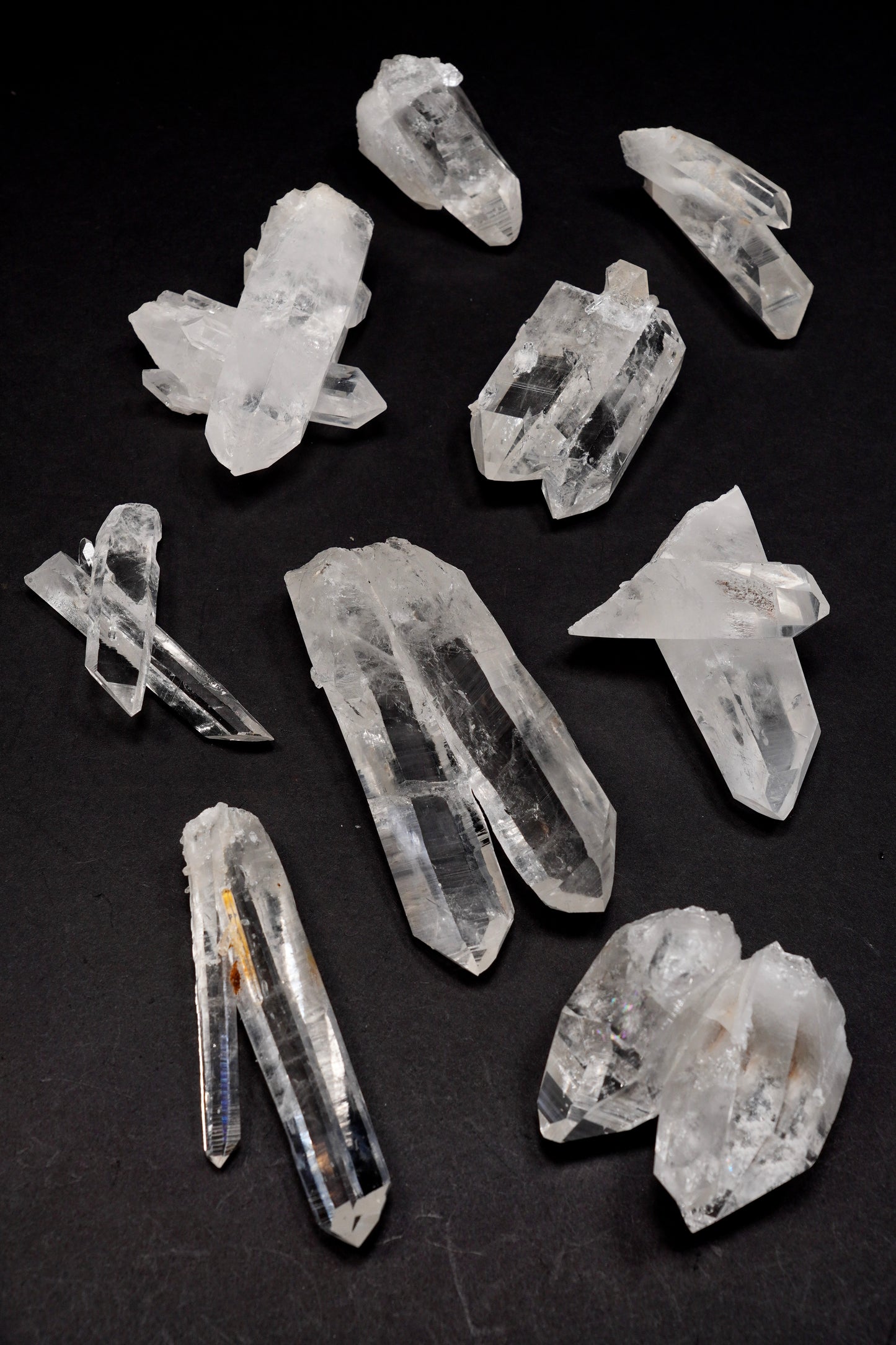 Tantric Twin Super Optical Lemurian Quartz crystal Points (SO-234)