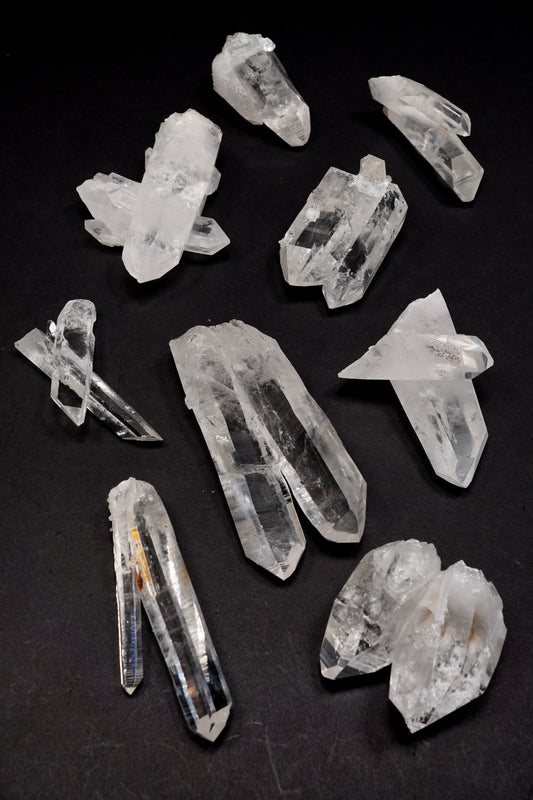 Tantric Twin Super Optical Lemurian Quartz crystal Points (SO-234)