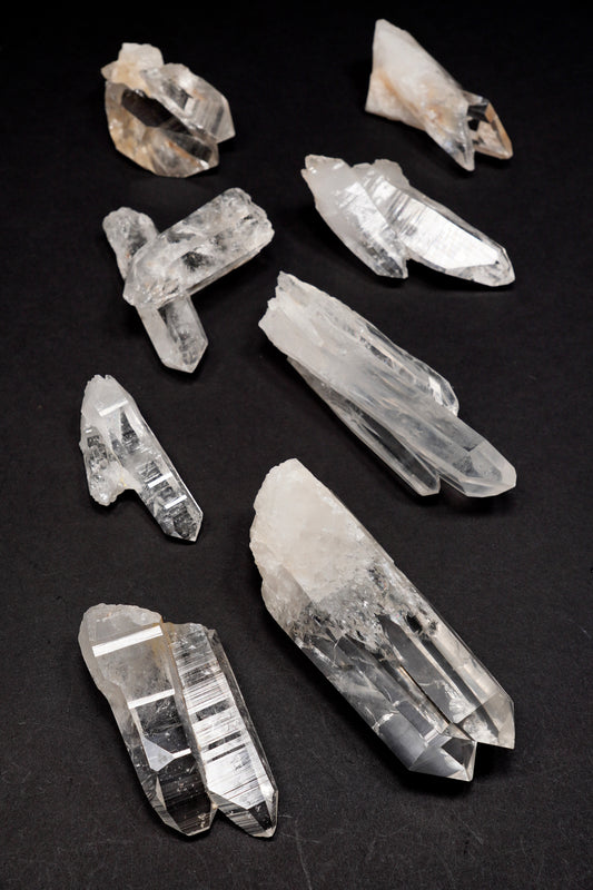 Tantric Twin Super Optical Lemurian Quartz crystal Points (SO-236)