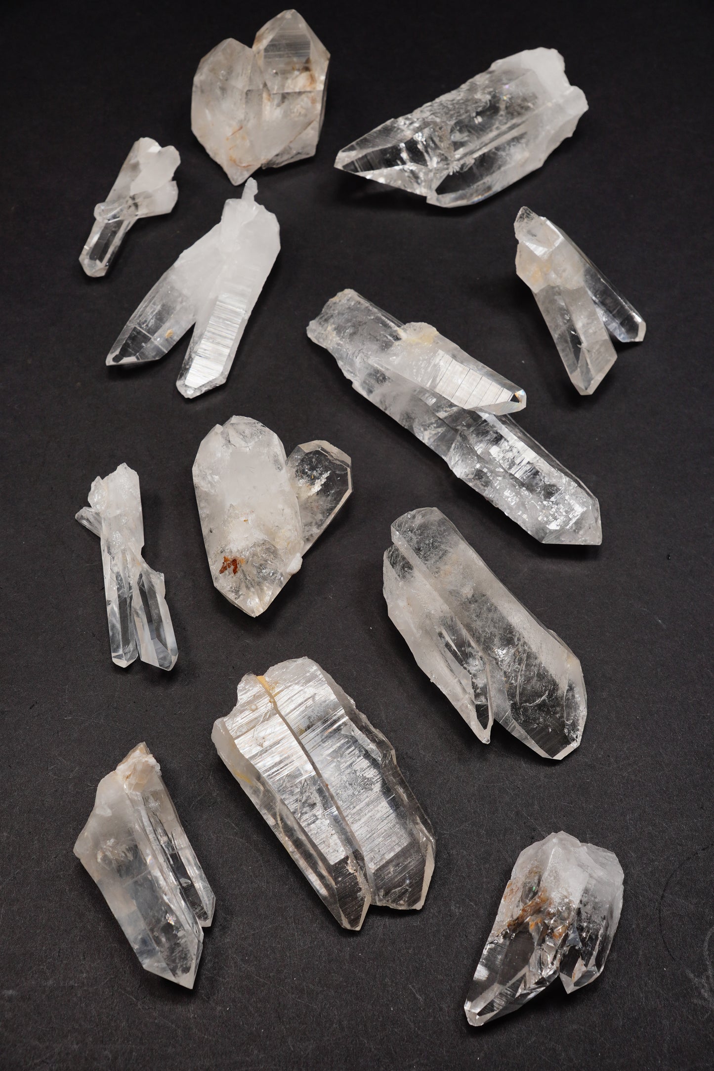 Tantric Twin Super Optical Lemurian Quartz crystal Points (SO-232)
