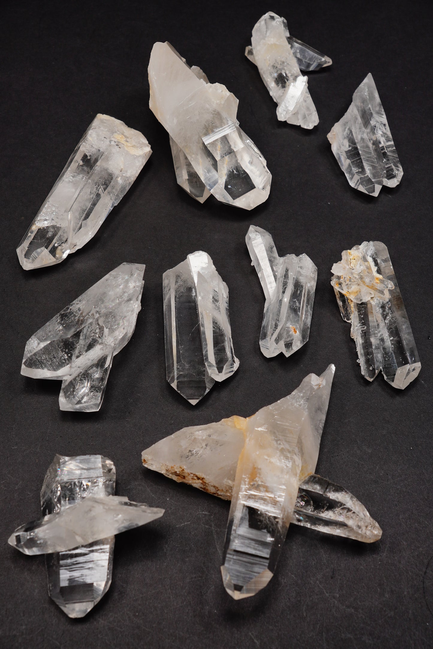 Tantric Twin Super Optical Lemurian Quartz crystal Points (SO-238)