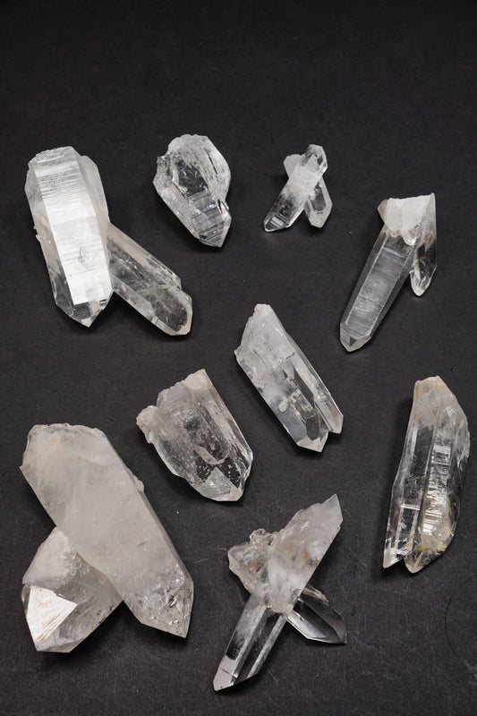 Tantric Twin Super Optical Lemurian Quartz crystal Points (SO-231)