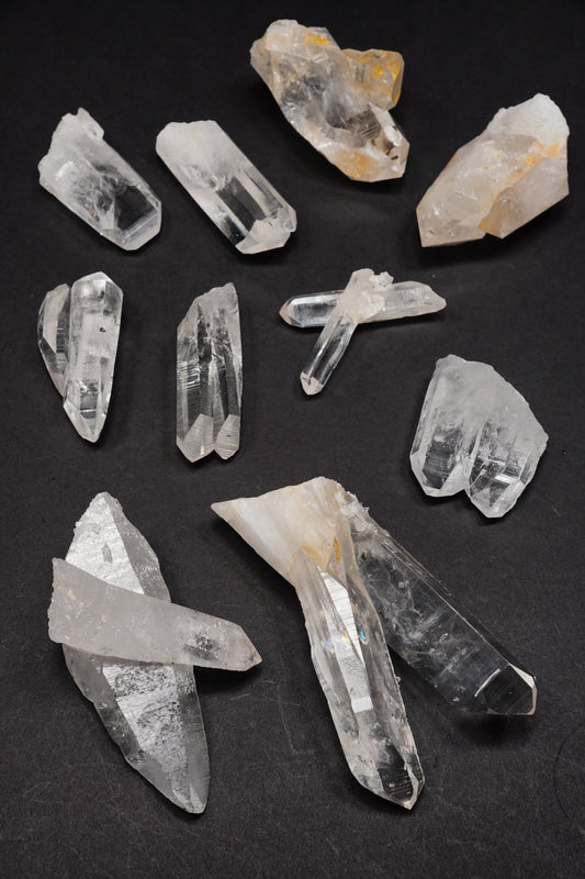 Tantric Twin Super Optical Lemurian Quartz crystal Points (SO-230)
