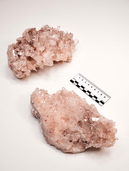 PINK LEMURIAN QUARTZ CLUSTERS LARGE SIZE (P-1442) 2.420 G X2 | WHOLESALE LOT