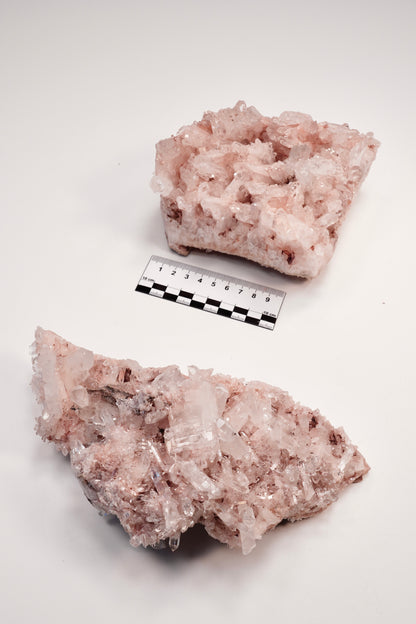 PINK LEMURIAN QUARTZ CLUSTERS LARGE SIZE (P-1454) 3,053 G X2 | WHOLESALE LOT