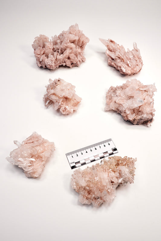 Pink Lemurian Quartz Clusters Small Size (P-1455)  2,730 g