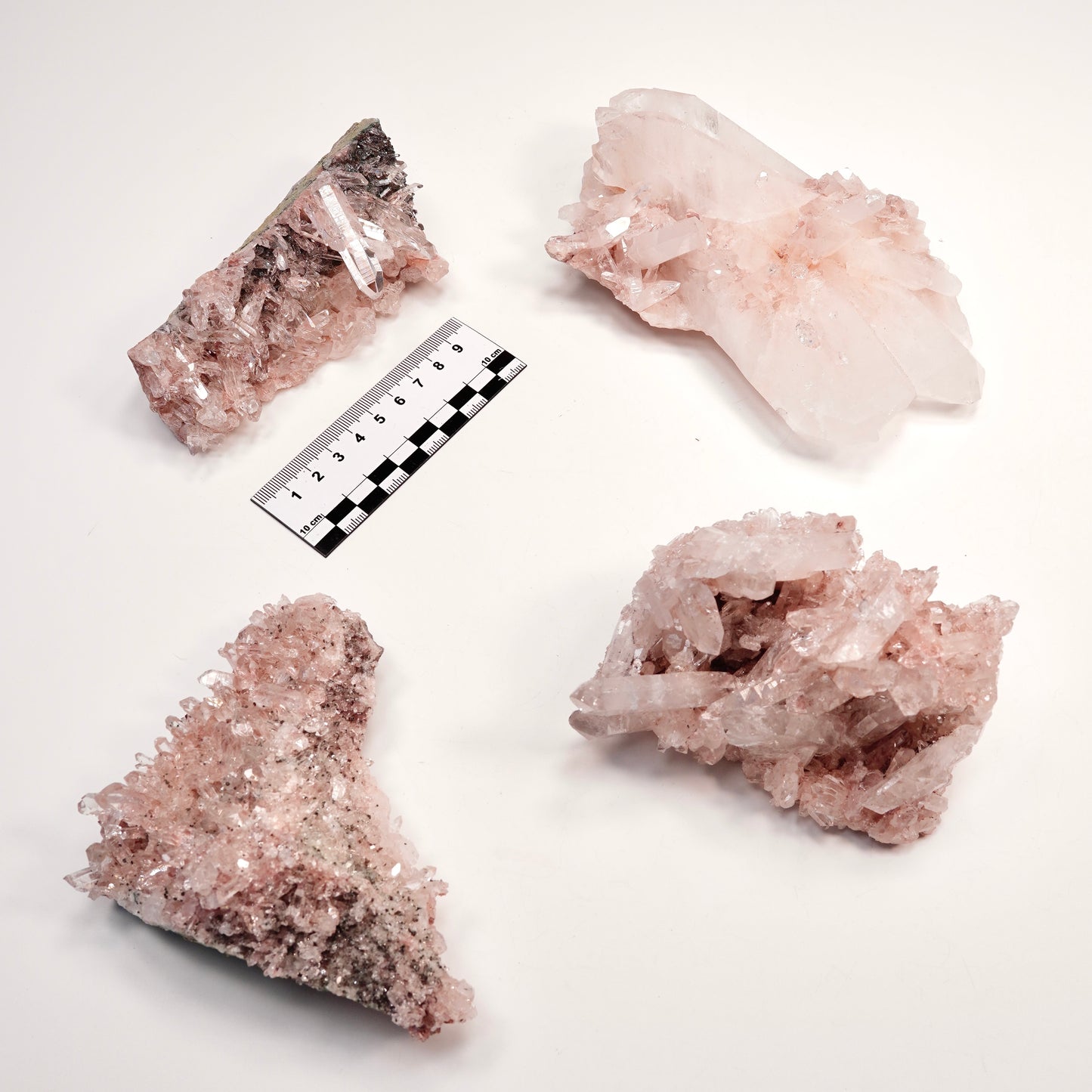 Pink Lemurian Quartz Clusters Medium Size (P-1459) 2,256 g