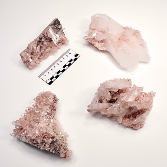Pink Lemurian Quartz Clusters Medium Size (P-1459) 2,256 g