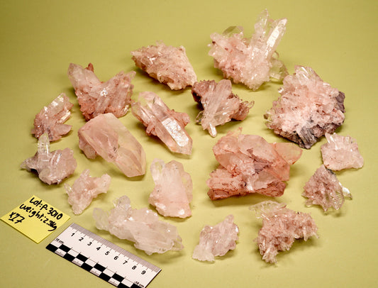 PINK LEMURIAN QUARTZ CLUSTERS (P-3010) | WHOLESALE LOT | MIXED SIZE