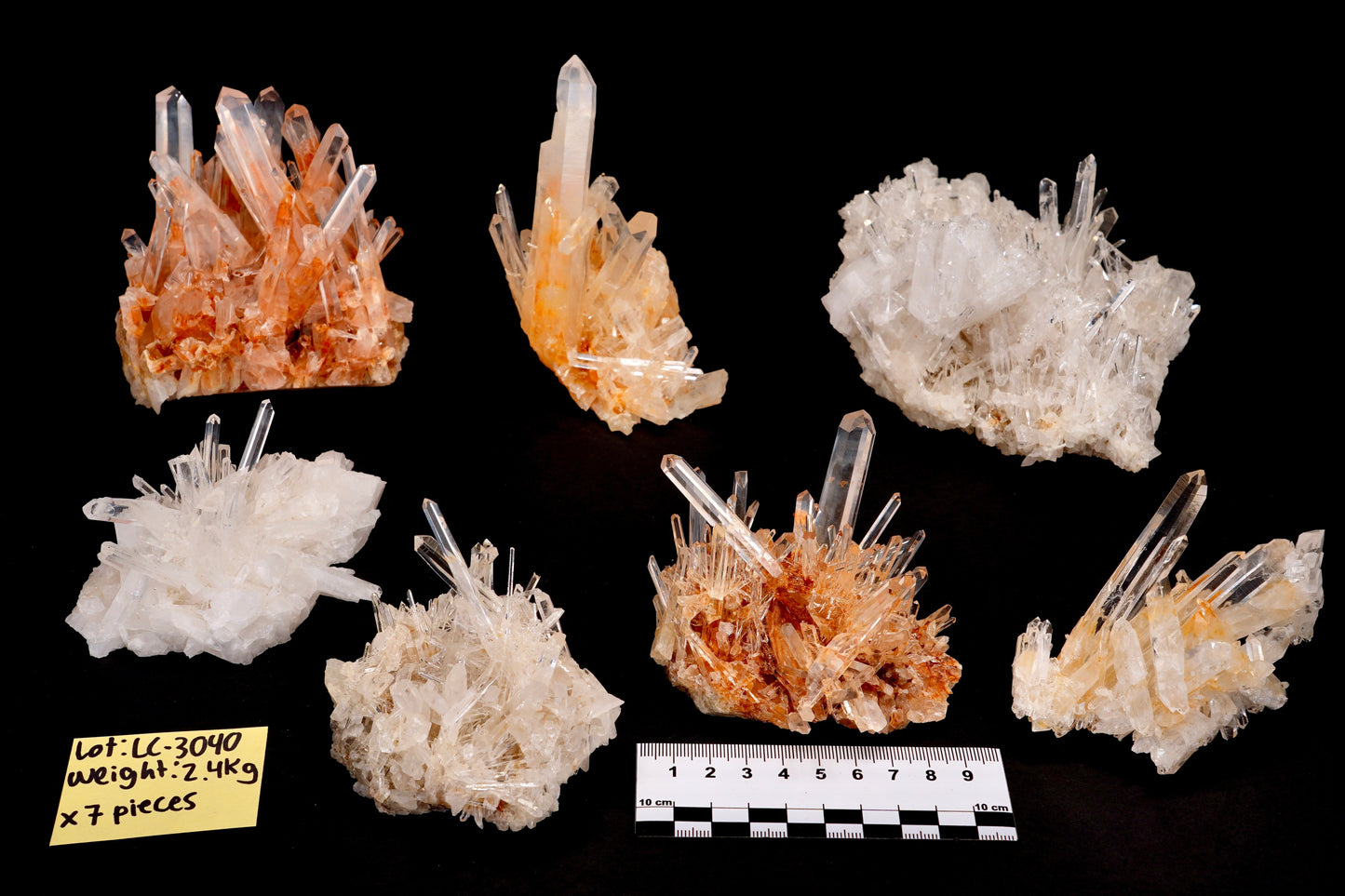 Rainbow Lemurian Quartz Clusters Mixed Selection (LC-3040) | Wholesale Lot | Medium & Small size