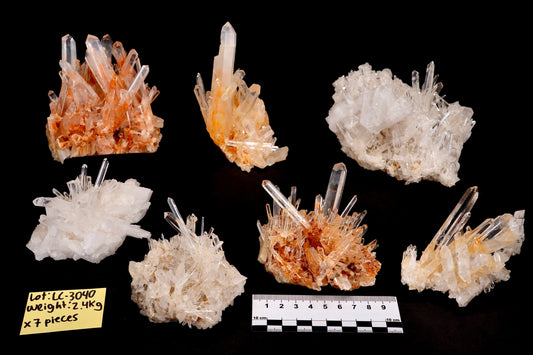 Rainbow Lemurian Quartz Clusters Mixed Selection (LC-3040) | Wholesale Lot | Medium & Small size
