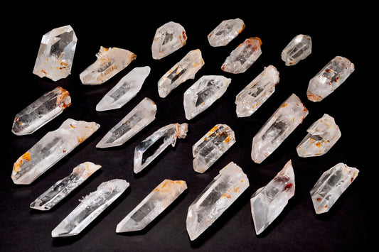 Super Optical Lemurian Quartz Crystal Points (SO-3000) | Wholesale Lot | Medium Size