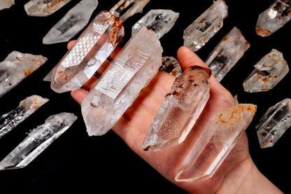 Super Optical Lemurian Quartz Crystal Points (SO-3000) | Wholesale Lot | Medium Size