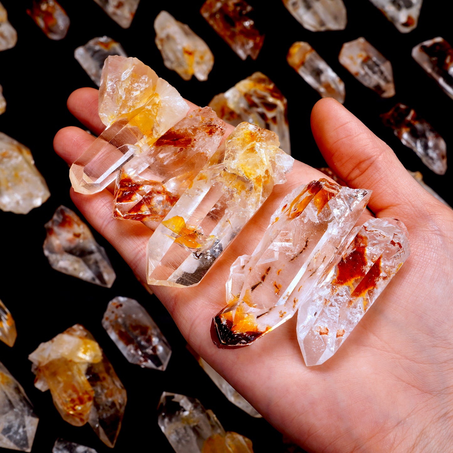 Dragon Fire Lemurian Quartz Crystal Points | BULK (Shop by the Kilo) | Small Size