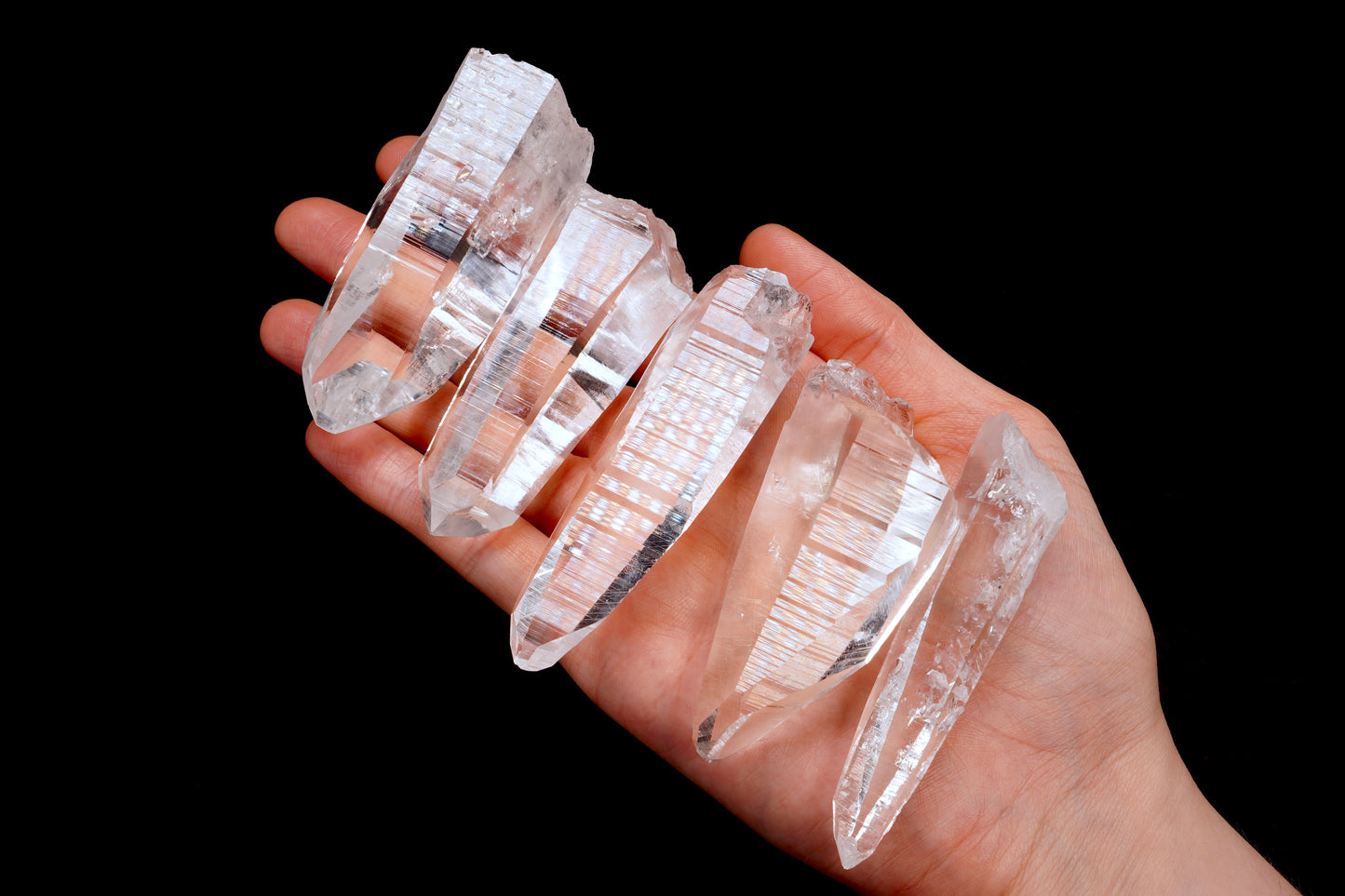 Peñas Blancas Lemurian Quartz Crystal Points (PB-3010) | Wholesale Lot | Medium Size