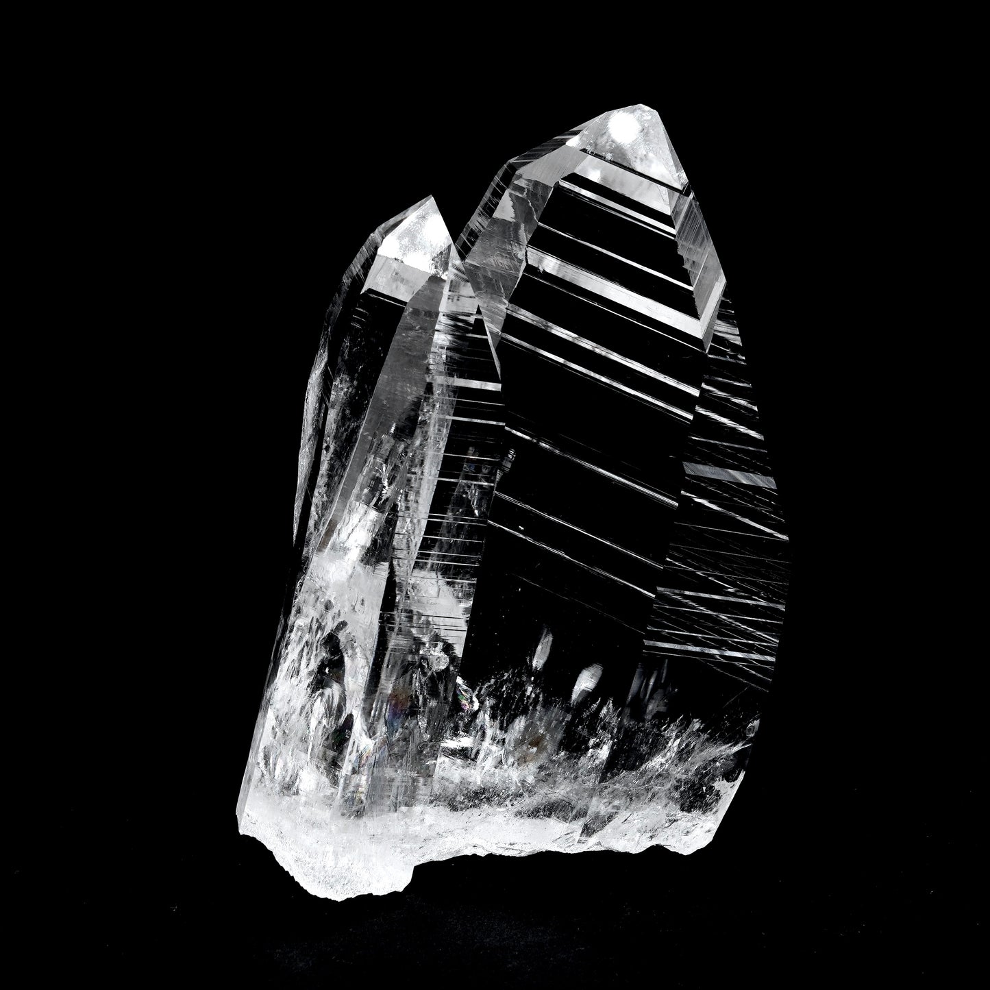 Peñas Blancas Lemurian Quartz Crystal Tantric Twin (PB-3003) | Wholesale & Retail Lot | 375g x1 | Medium Size