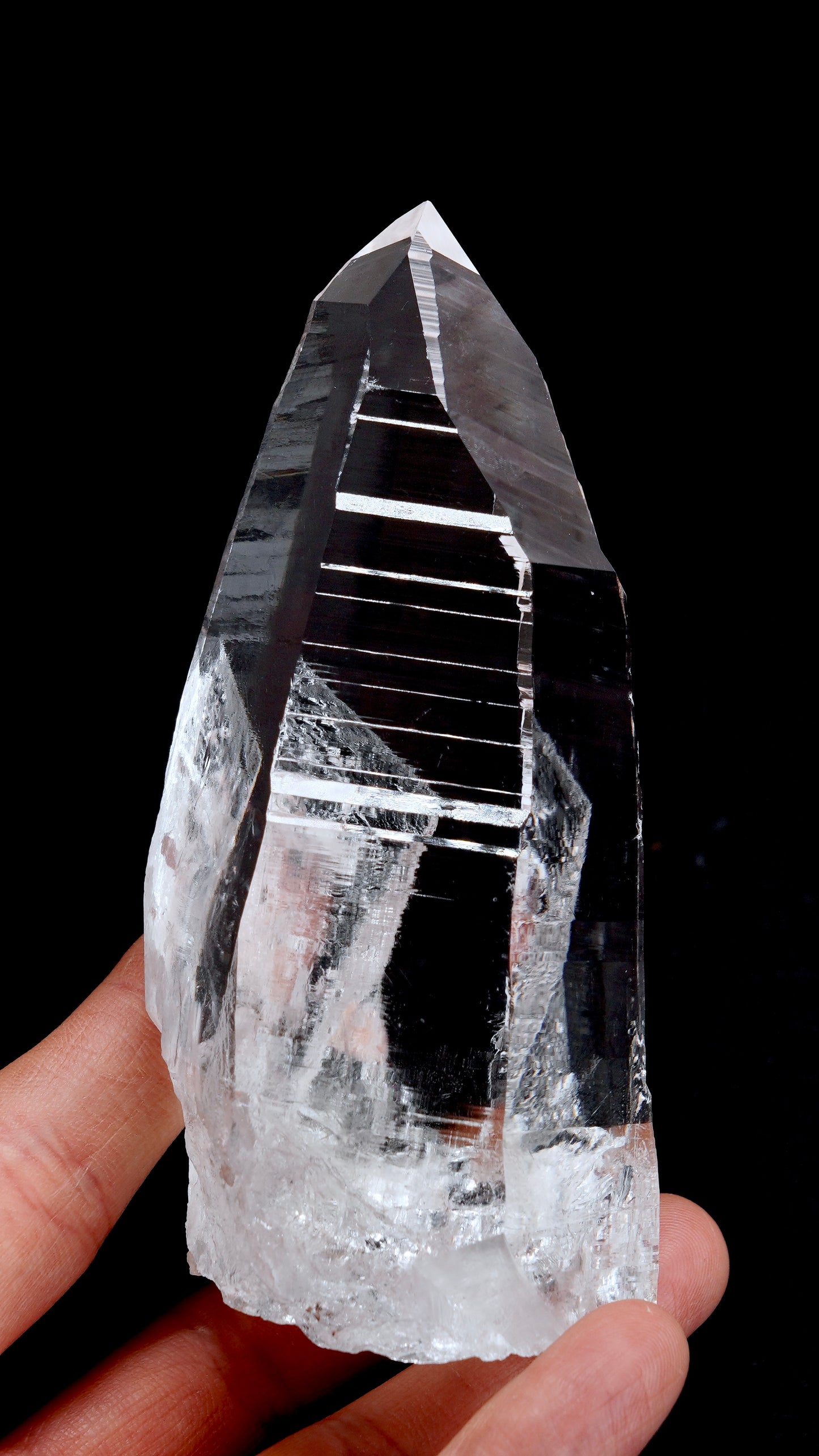 Peñas Blancas Lemurian Quartz Master 9 Sided Crystal (PB-3004) | Wholesale & retail Lot | 345g x1 | Medium Size