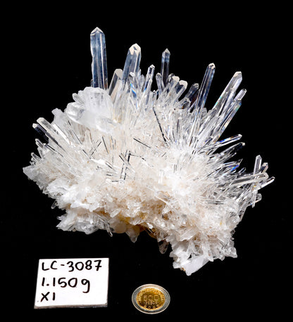 NEEDLE SUPER OPTICAL LEMURIAN QUARTZ CLUSTERS (LC-3087) | WHOLESALE LOT | LARGE SIZE 1150g x1