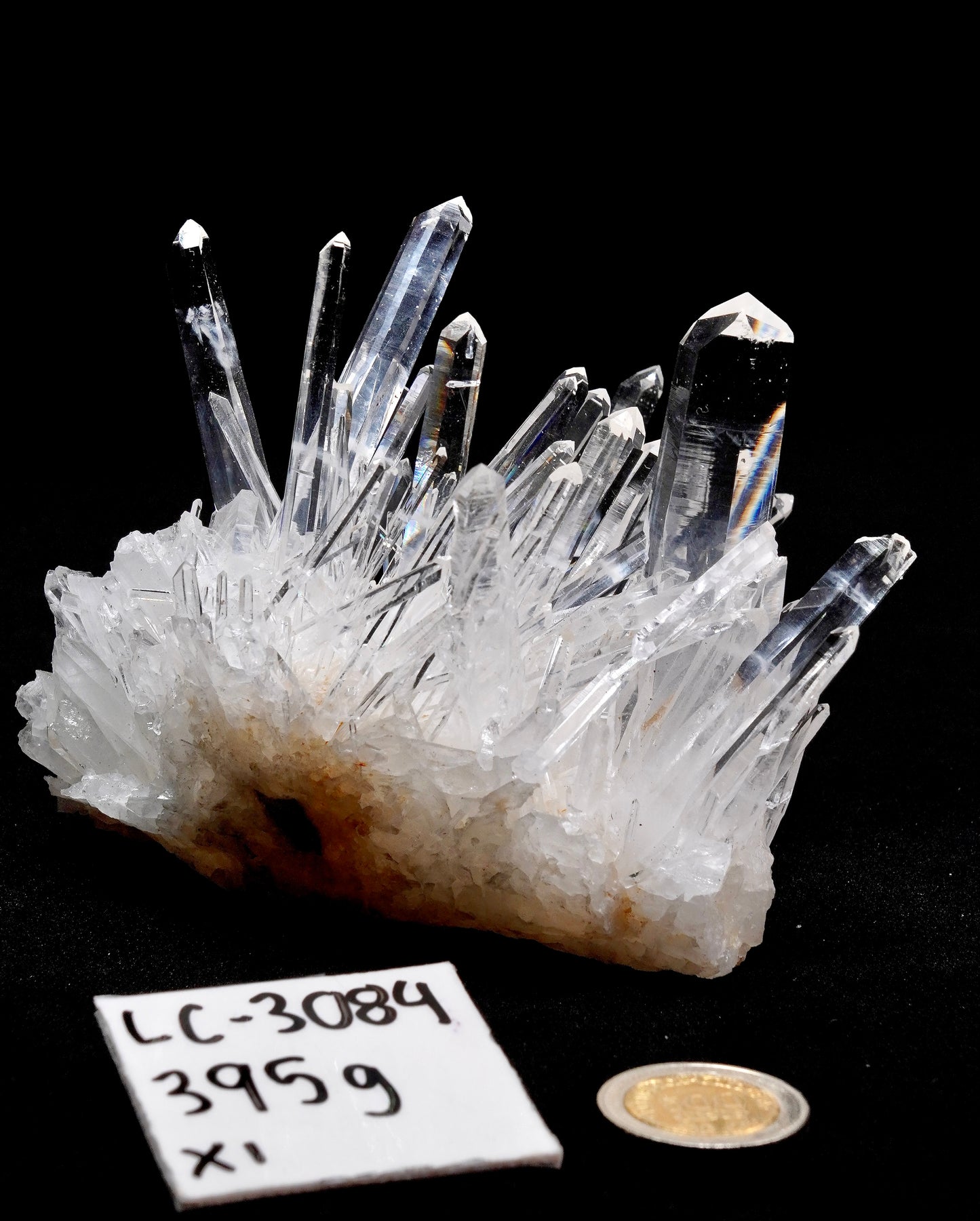 NEEDLE SUPER OPTICAL LEMURIAN QUARTZ CLUSTERS (LC-3084) | WHOLESALE LOT | MEDIUM SIZE 395g x1