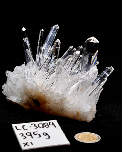 NEEDLE SUPER OPTICAL LEMURIAN QUARTZ CLUSTERS (LC-3084) | WHOLESALE LOT | MEDIUM SIZE 395g x1