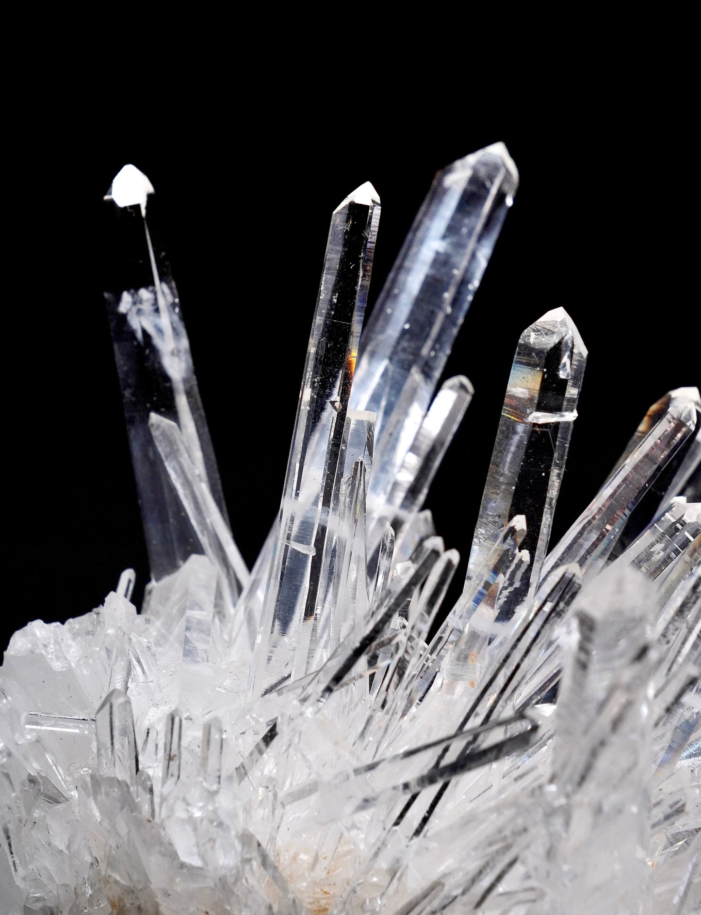 NEEDLE SUPER OPTICAL LEMURIAN QUARTZ CLUSTERS (LC-3084) | WHOLESALE LOT | MEDIUM SIZE 395g x1