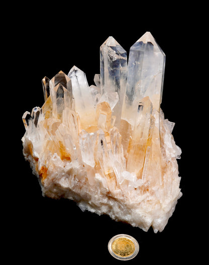 GOLDEN HEALER DNA BLUE SMOKE LEMURIAN QUARTZ CLUSTERS (LC-3083) | WHOLESALE LOT | MEDIUM SIZE 1235g x1