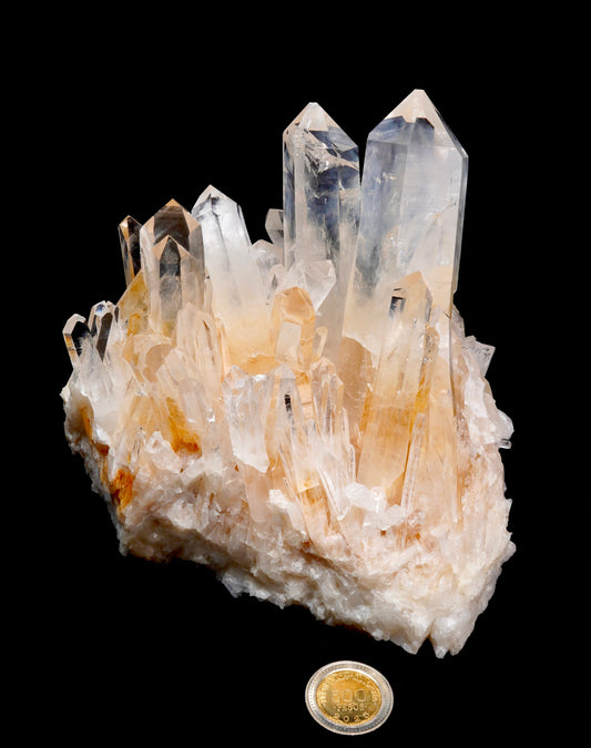 GOLDEN HEALER DNA BLUE SMOKE LEMURIAN QUARTZ CLUSTERS (LC-3083) | WHOLESALE LOT | MEDIUM SIZE 1235g x1