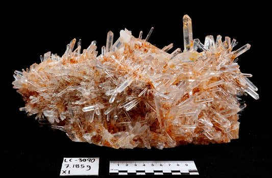 GOLDEN HEALER BLUE SMOKE NEEDLE LEMURIAN QUARTZ CLUSTERS (LC-3090) | WHOLESALE LOT | XL SIZE 7185g x1