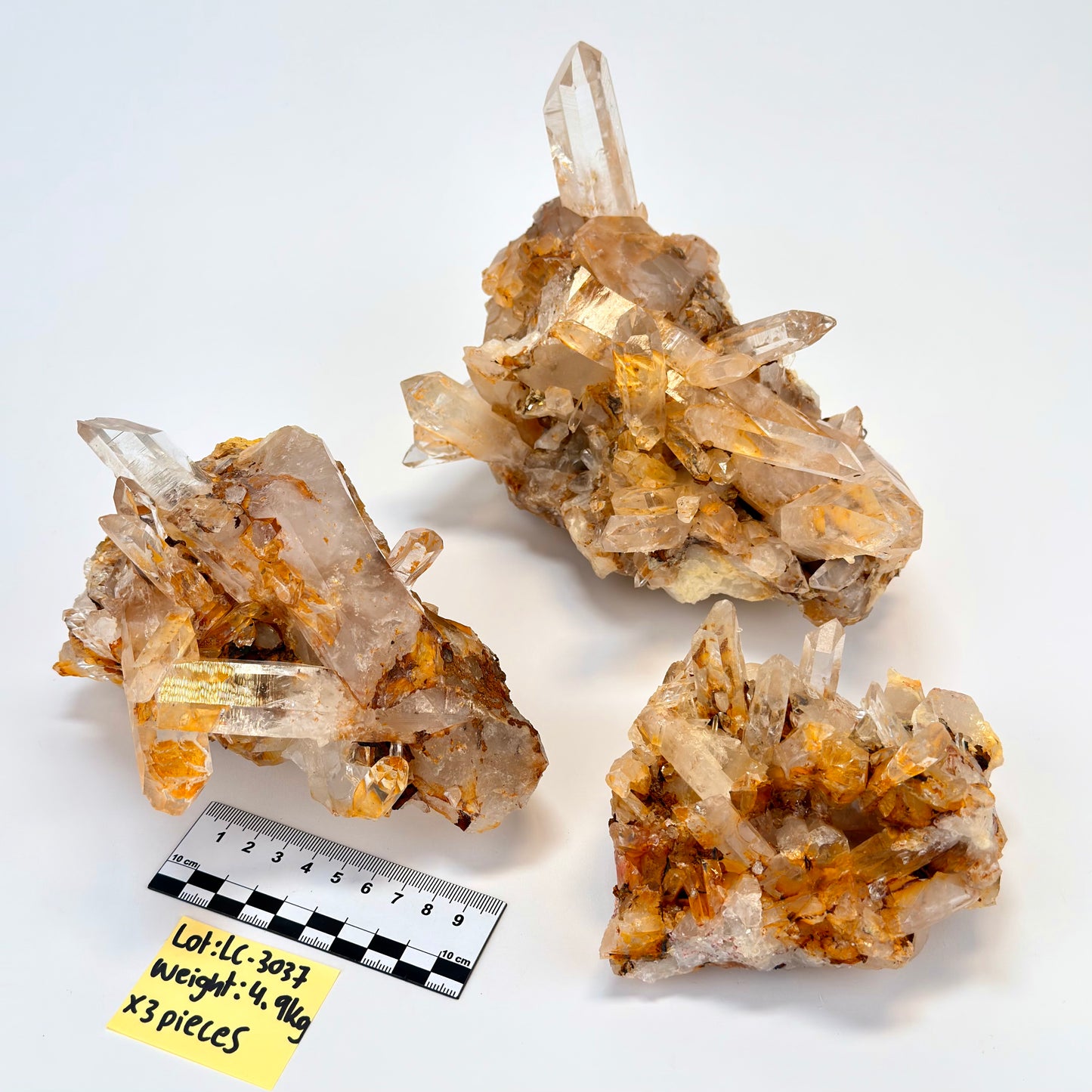 DRAGON FIRE LEMURIAN QUARTZ CLUSTERS (LC-3037) | WHOLESALE LOT | LARGE SIZE