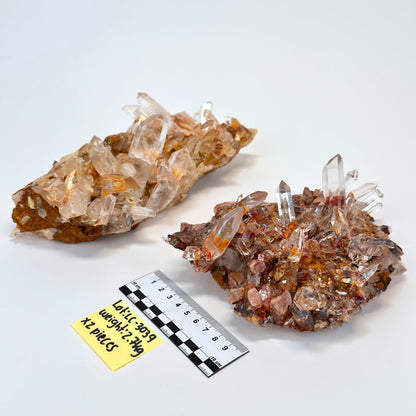 DRAGON FIRE LEMURIAN QUARTZ CLUSTERS (LC-3039) | WHOLESALE LOT | MIXED SIZE