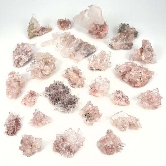 Pink Lemurian Quartz Clusters Small size (P-1117)