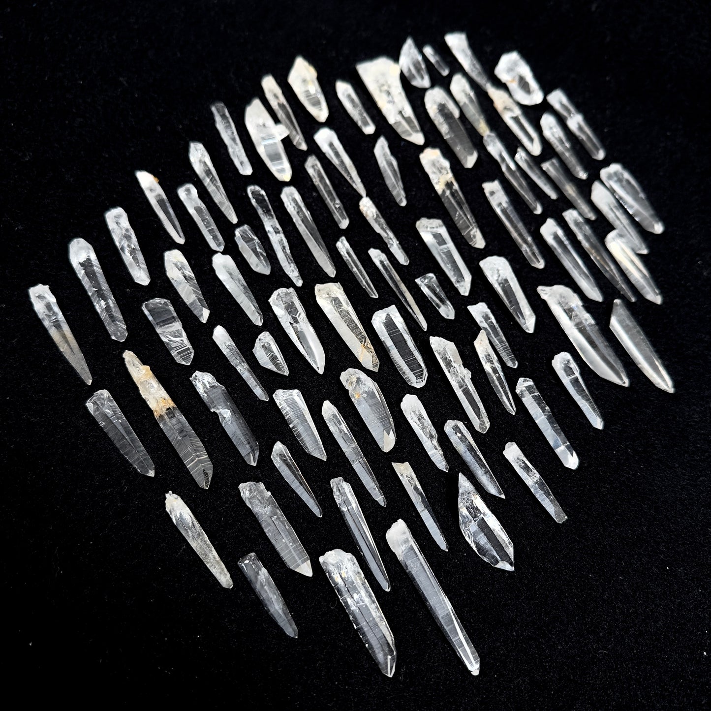 Laser Peñas Blancas Lemurian Quartz Points, Super Optical Clarity small size WHOLESALE (PE-200)