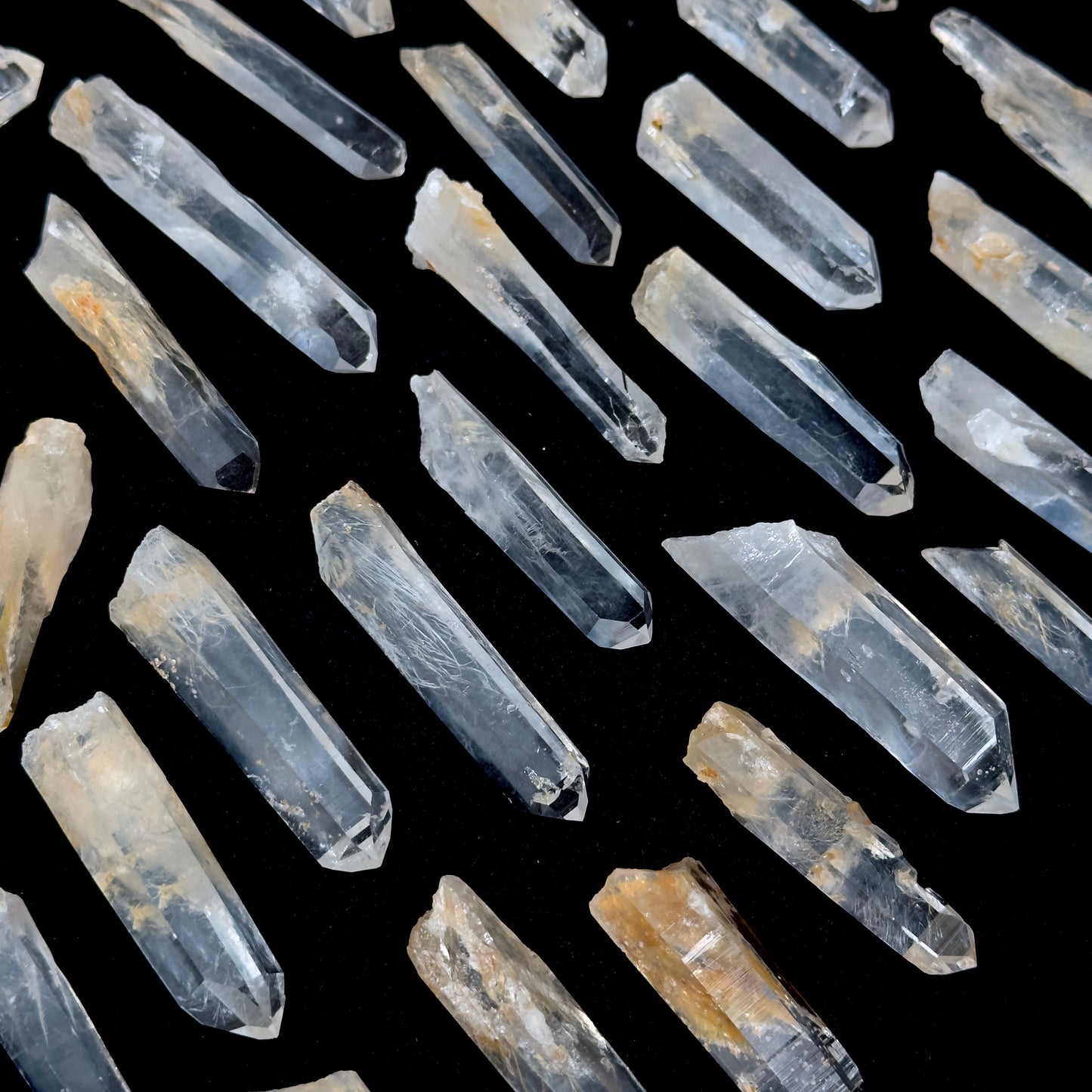 Milton Mine Blue Smoke Lemurian Quartz Crystal Wands WHOLESALE Small Size (BS-200)