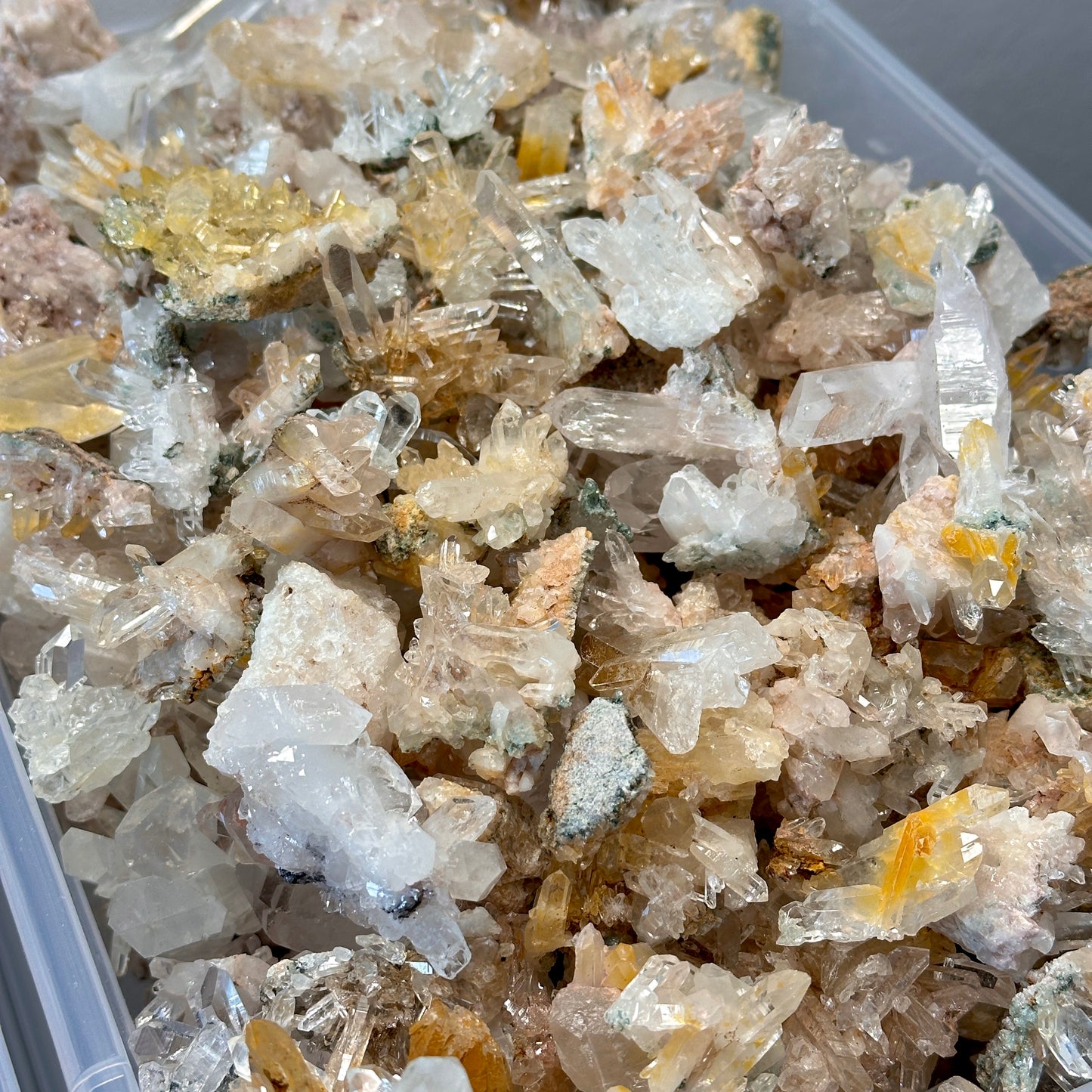 Mini Mixed Lemurian Quartz Crystal Clusters (Small/Medium) by the kilo BULK
