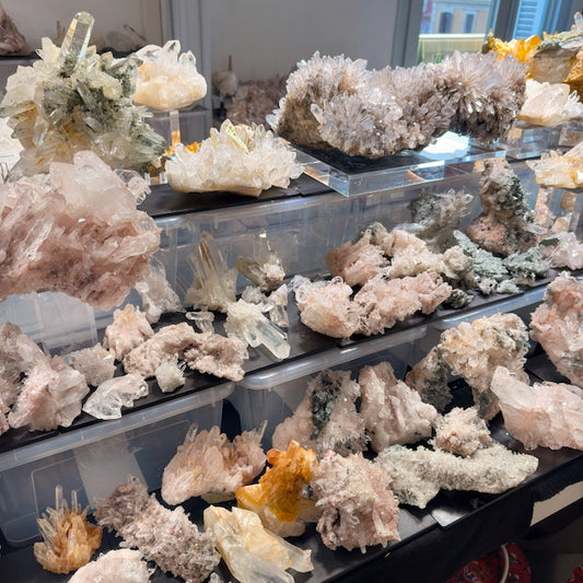 Mixed Lemurian Quartz Crystal Clusters (Medium/Large) by the kilo BULK