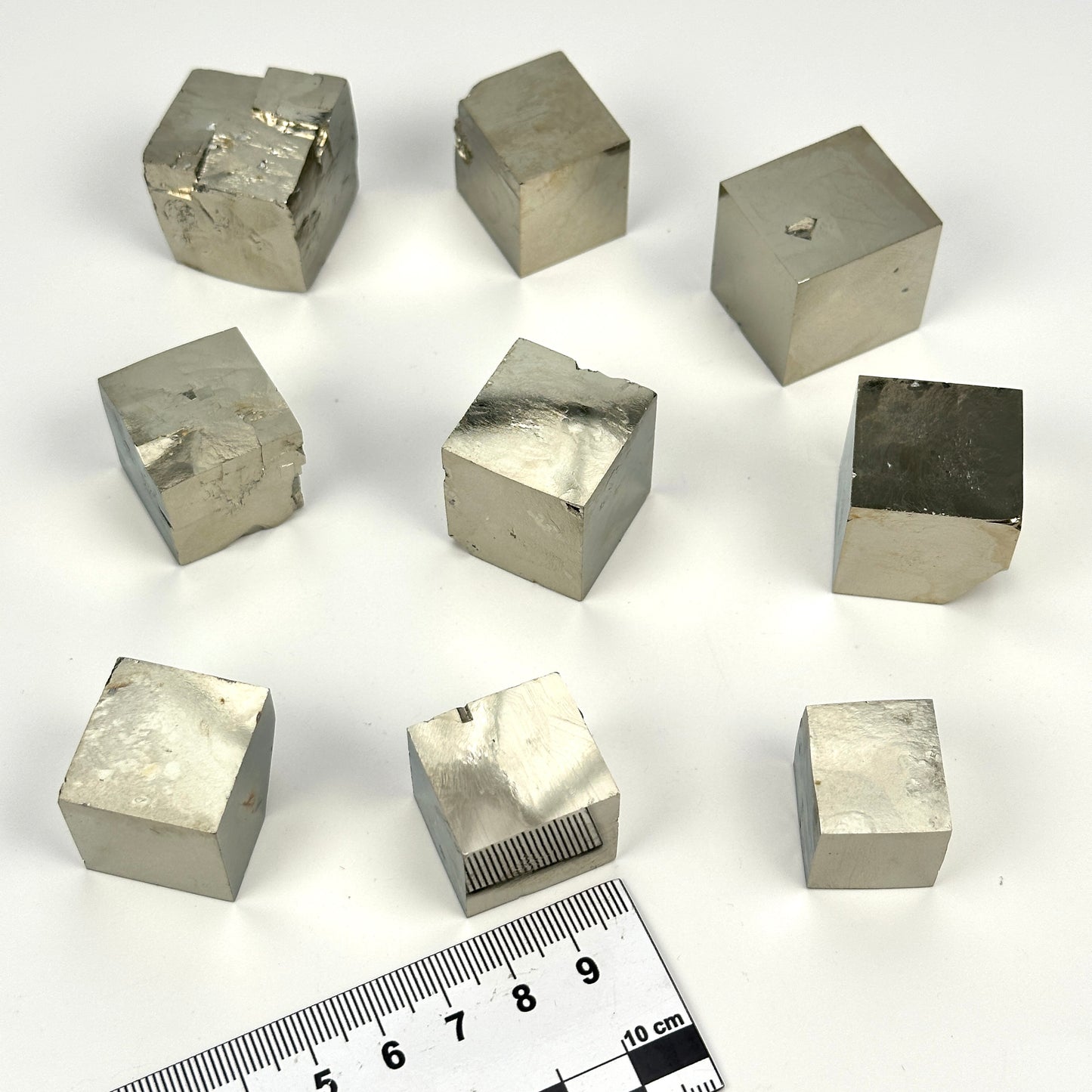 Cubic Pyrite Single formations, Navajun Spain Extra High Quality (PY-127)